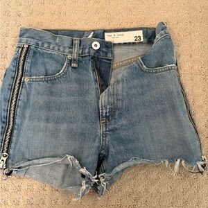 Rag & Bone Light Blue Denim Shorts